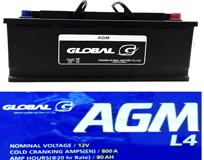 AGM L4 (DIN90) GLOBAL AGM BATTERY