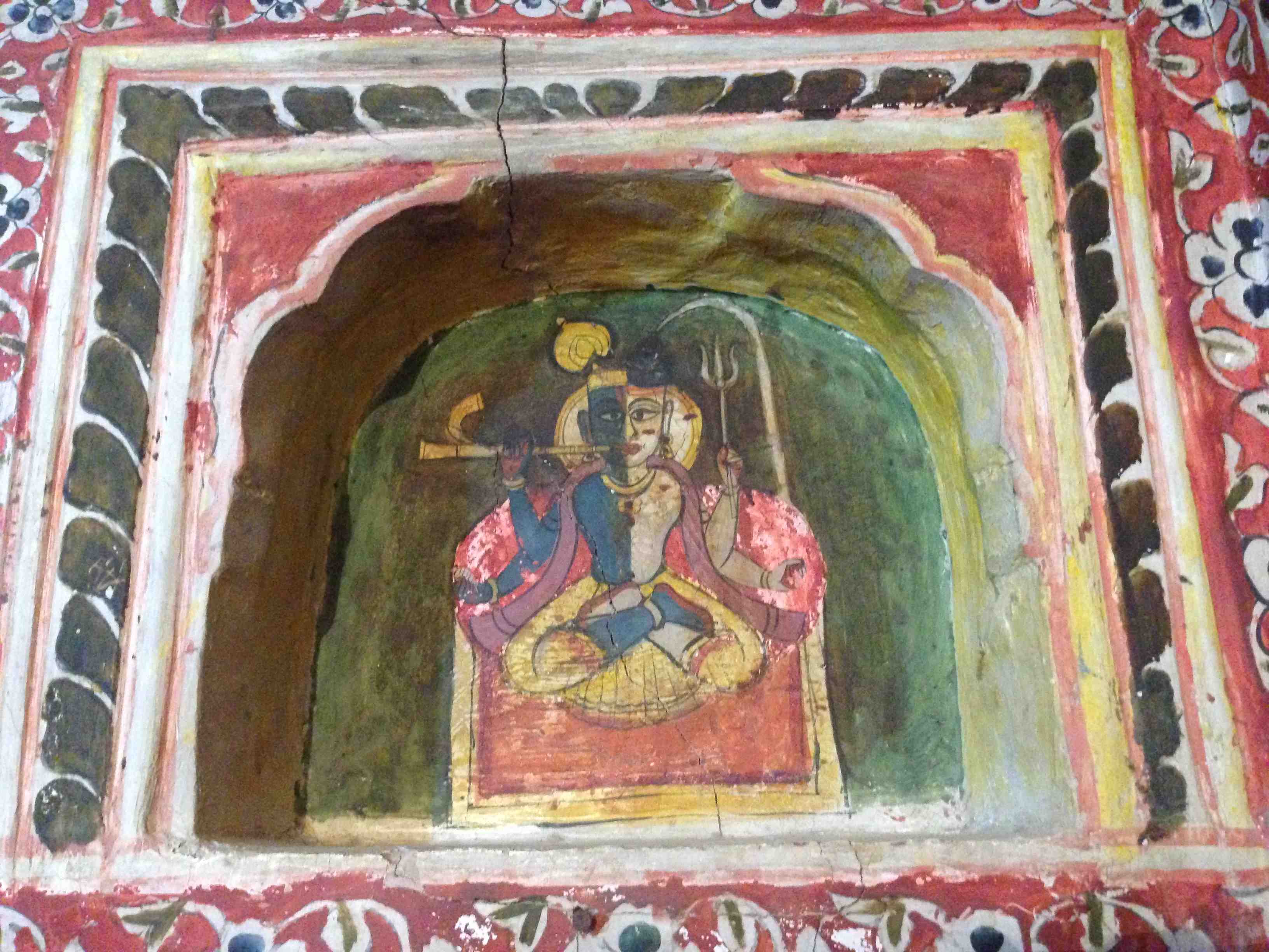 Krishna Shiva Fresco