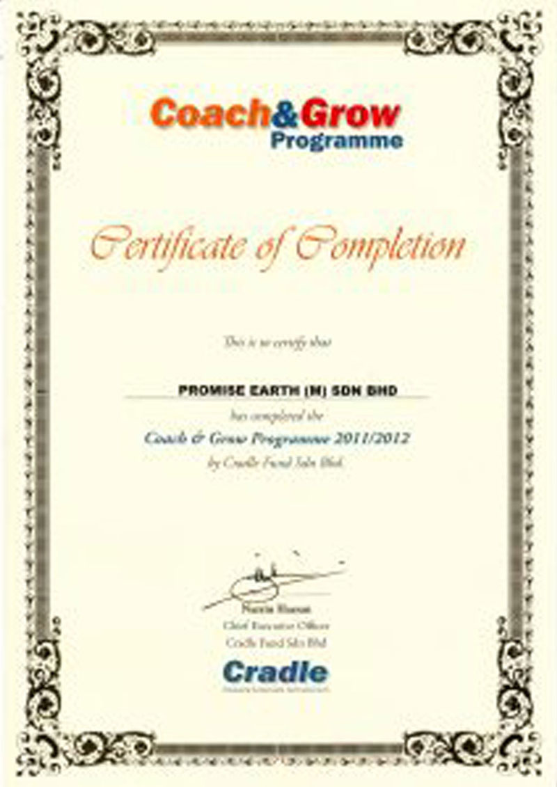 Coach & Grow Certificate