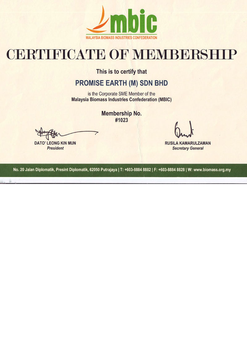 MBIC Certificate of Membership