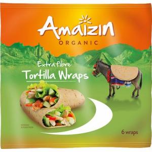 Tortilla wraps extra fibre