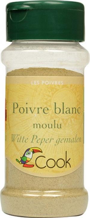 Witte peper gemalen