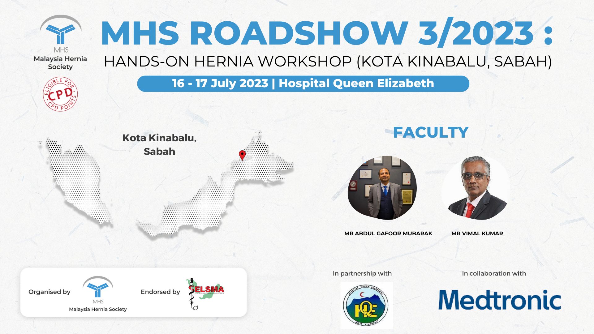 MHS Roadshow Series 3/2023:Hernia Hands on Workshop