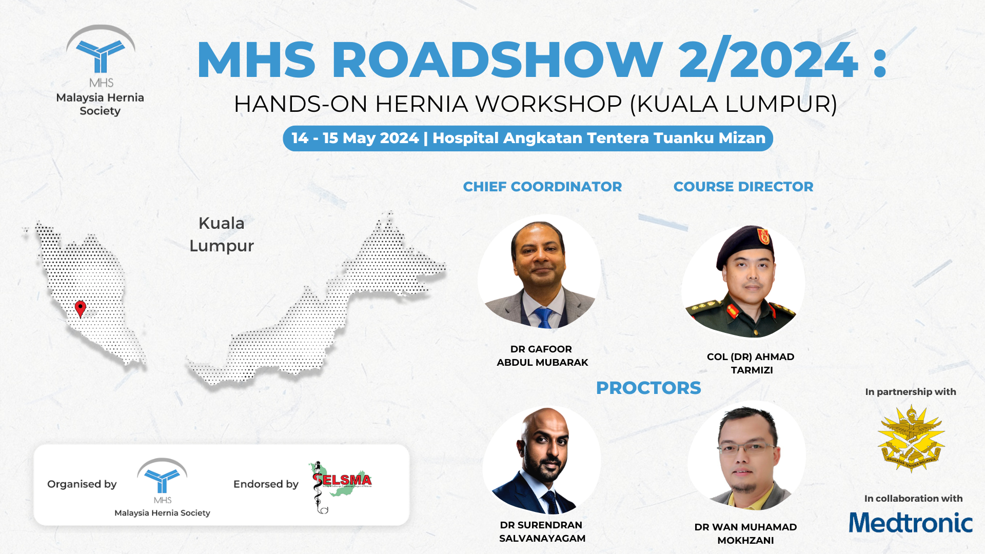 MHS Roadshow 2/2024:Hands-On Hernia Workshop