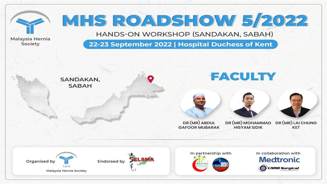 MHS Roadshow Series 1/2022:Hands-On Hernia Workshop 5