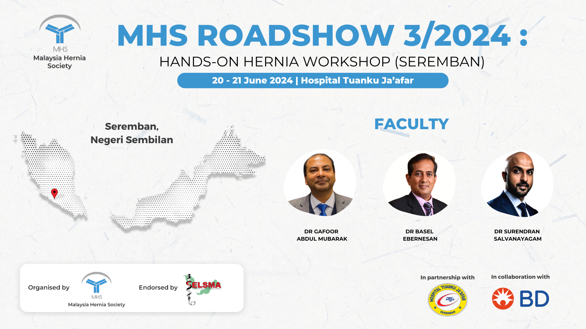 MHS Roadshow 3/2024:Hands-On Hernia Workshop