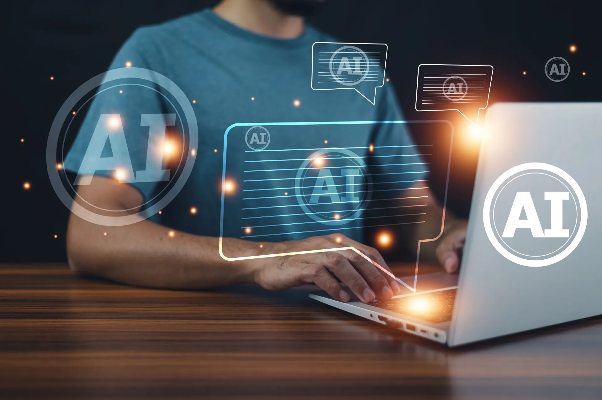 man-chat-with-ai-artificial-inte