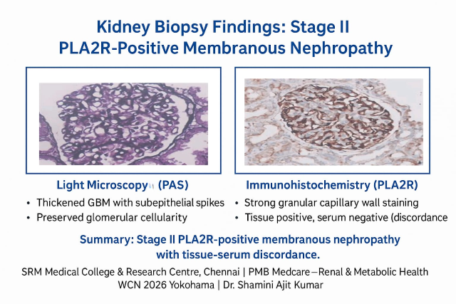 KIDNEY BIOPSY FINDINGS IN PLA2R POSITIVE ADOLESCENT MEMBRANOUS NEPHROPATHY