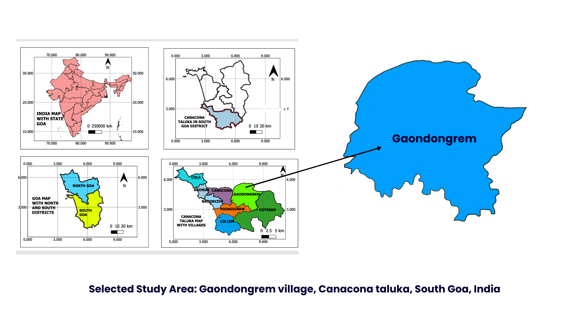 Study area of Gaondongrem village