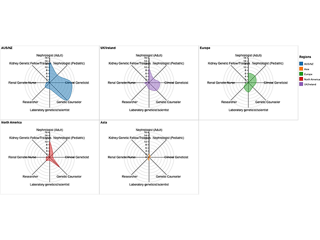 Figure 7: Radar Chart Showing Clinic Team Composition by Region