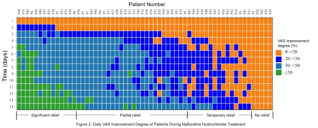Figure 2: Daily VAS Improvement Degree of Patients During Nalfurafine Hydrochloride Treatment