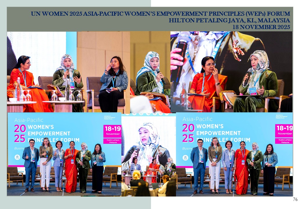 UN WOMEN 2025 ASIA-PACIFIC WOMEN'S EMPOWERMENT PRINCIPLES (WEPS) FORUM HILTON PETALING JAYA, KL, MALAYSIA 18 NOVEMBER 2025