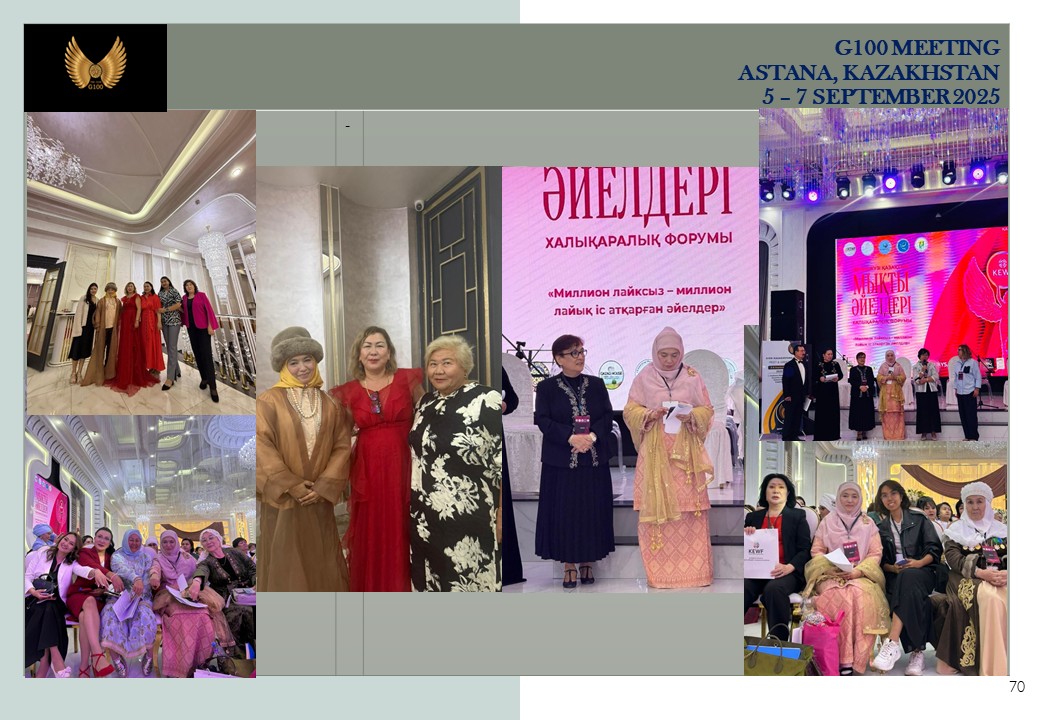 G100 MEETING ASTANA, KAZAKHSTAN 5-7 SEPTEMBER 2025