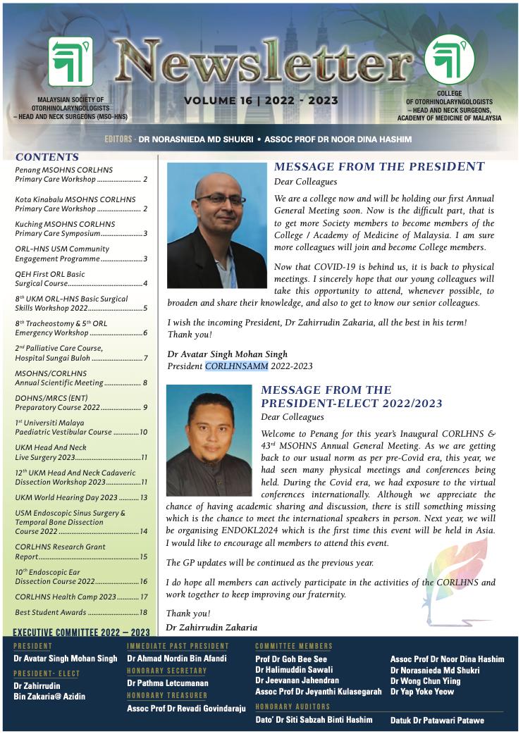 welcome message 2022-2023