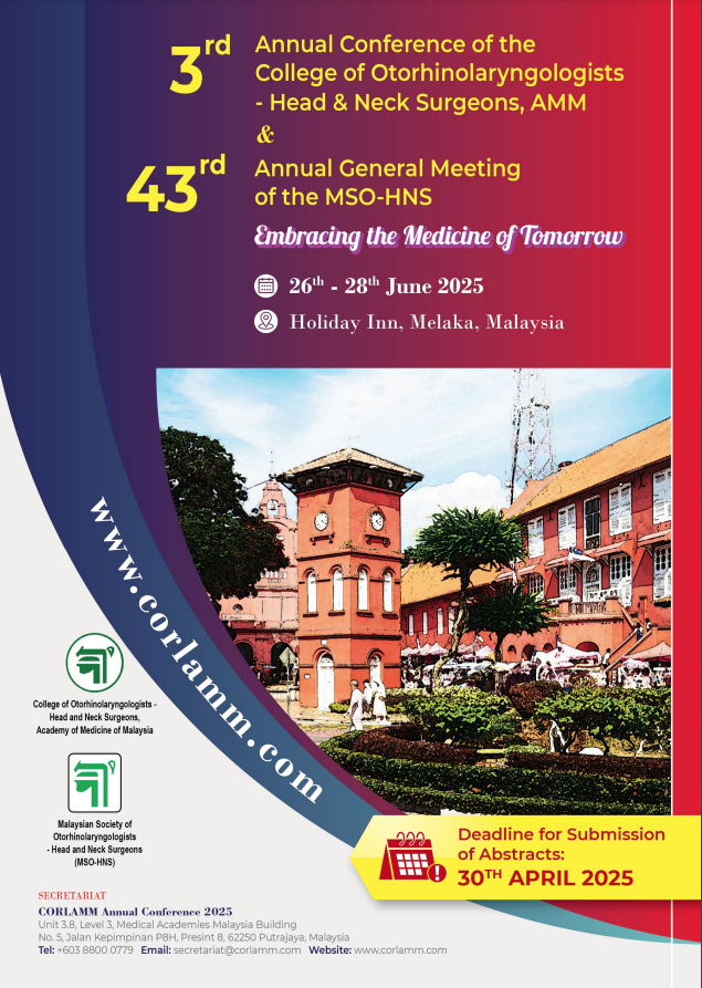 3rd Annual Conference of the College of Otorhinolaryngologists- Head & Neck Surgeons, AMM &  43rd Annual General Meeting of the MSO-HNS