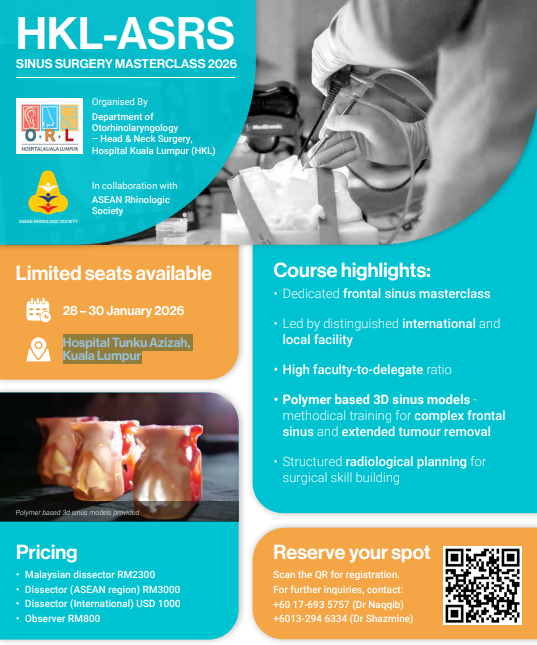 HKL-ASRS SINUS SURGERY MASTERCLASS 2026