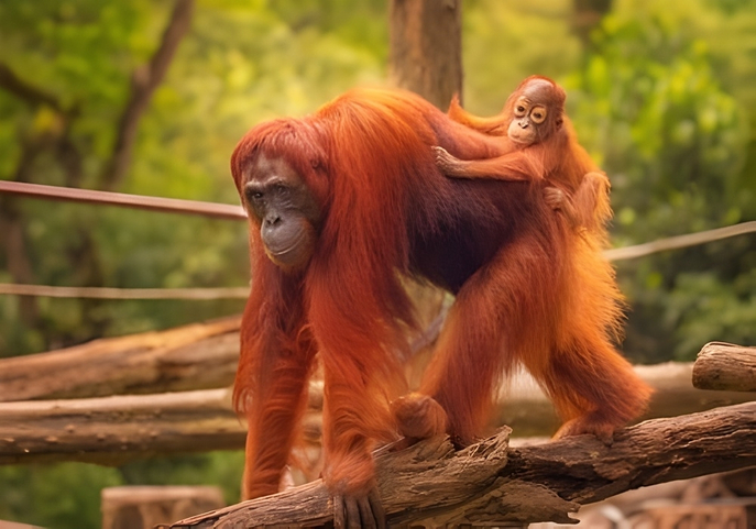 Heart to Heart with Orang Utans at Semenggoh Wildlife Centre