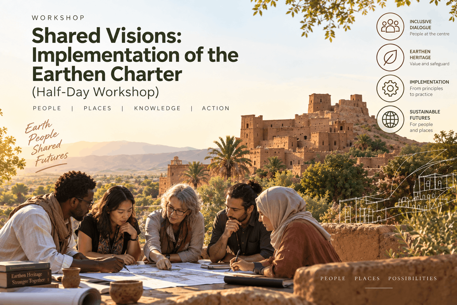 WS4: Shared Visions: Implementation of the Earthen Charter (Half-Day Workshop)