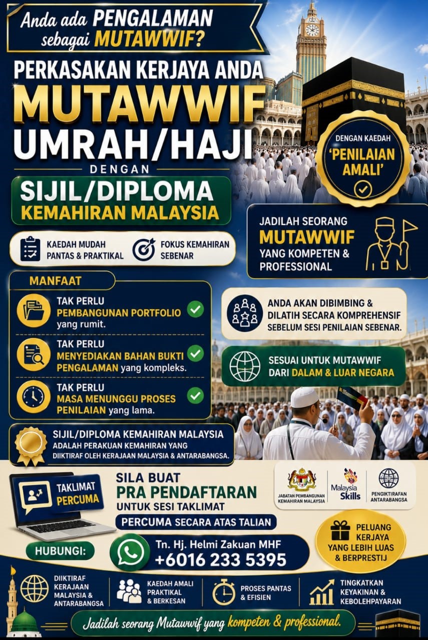 Perkasakan Kerjaya Anda bersama Mutawwif