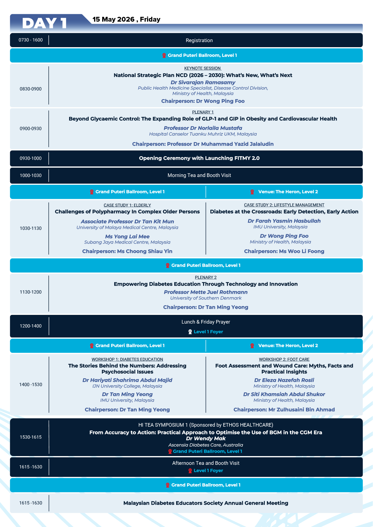 Programme Day 1