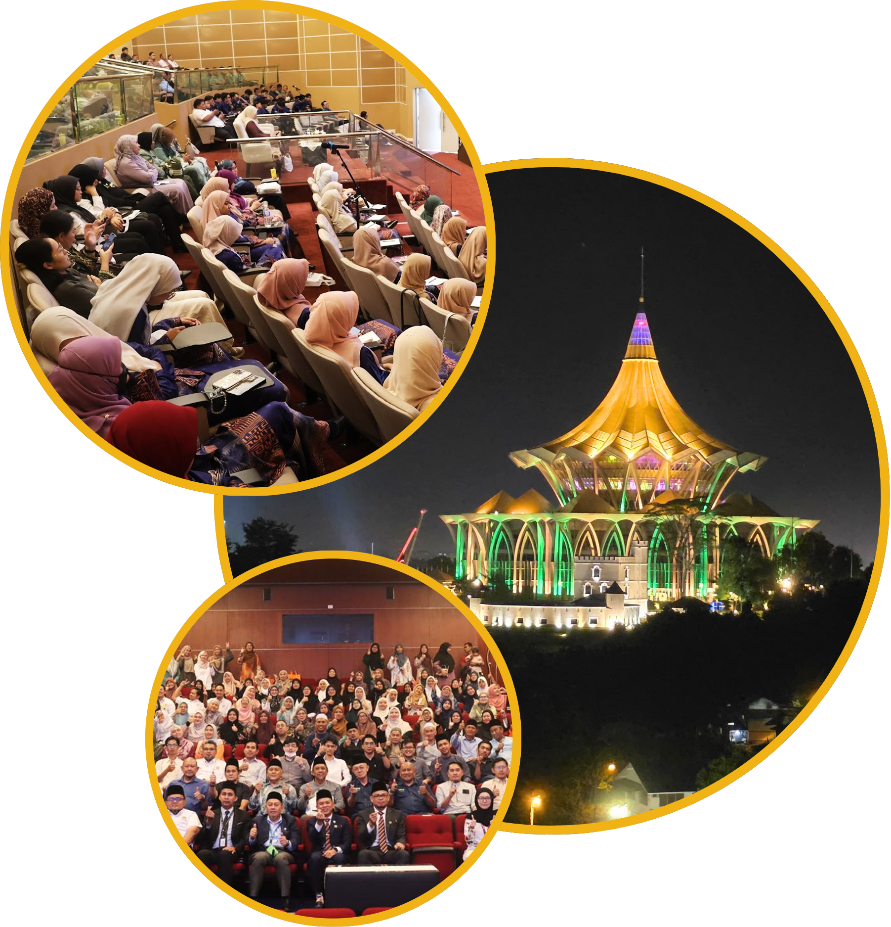 banner circle collage image