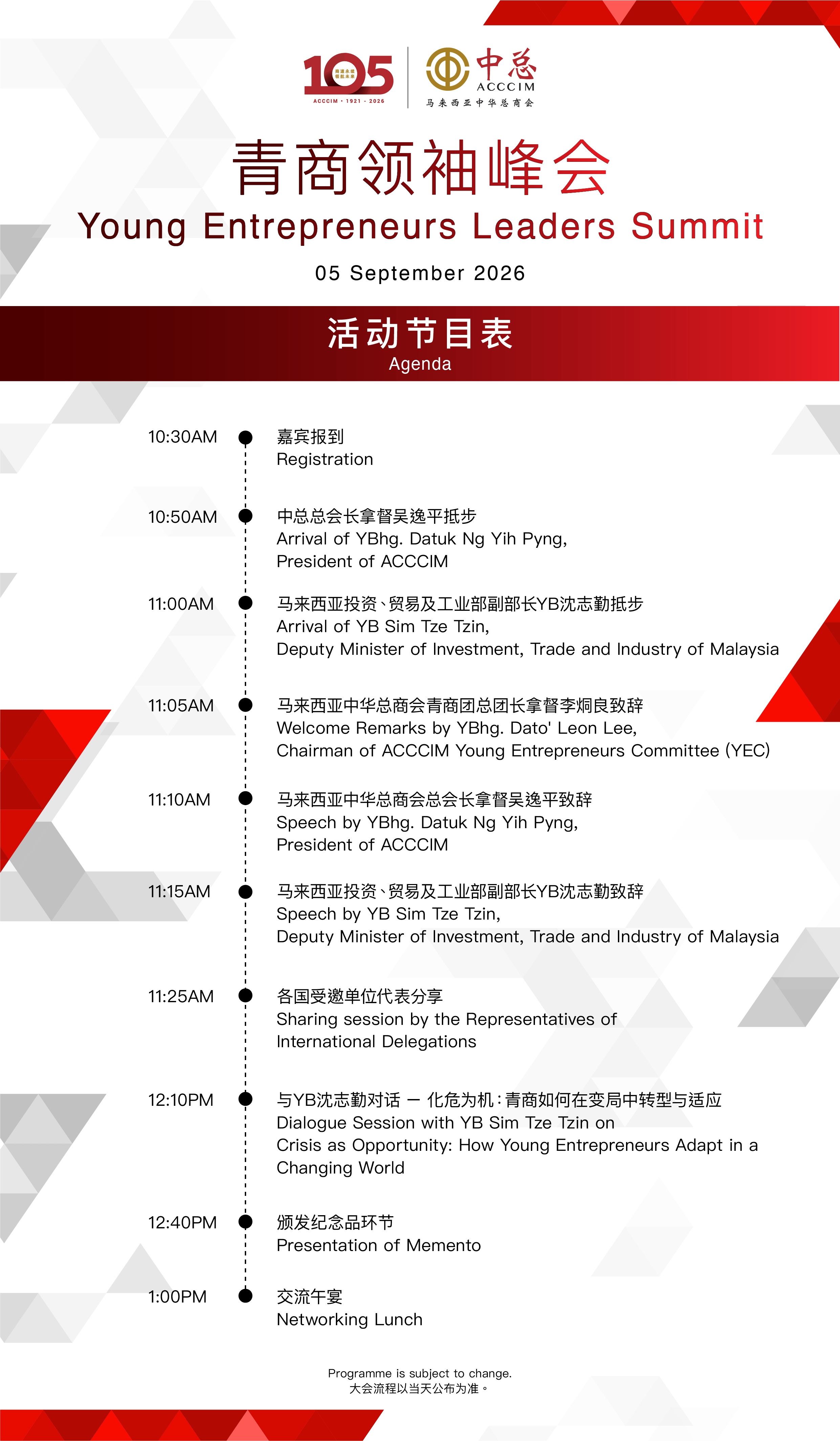 Programme Day 1