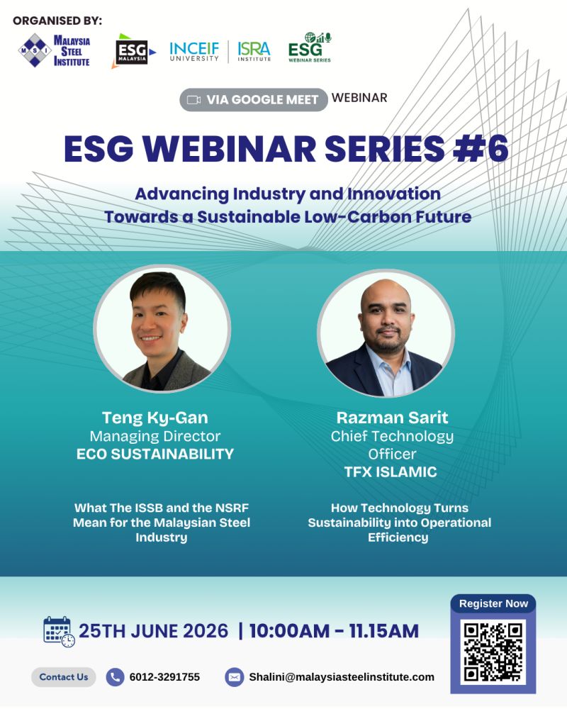 ESG Webinar Series #6 Advancing Industry & Innovation Towards A Sustainable Low Carbon Future