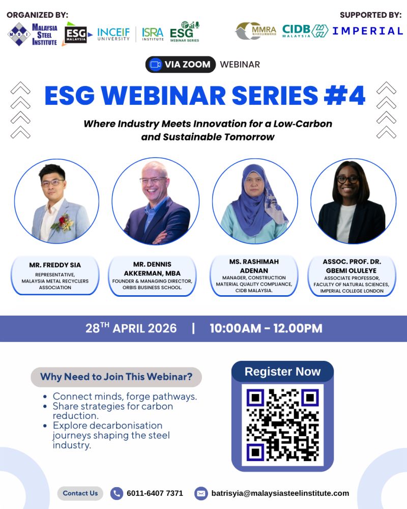 ESG Webinar Series #4 Where Industry Meets Innovation for A Low Carbon and Sustainable Tomorrow