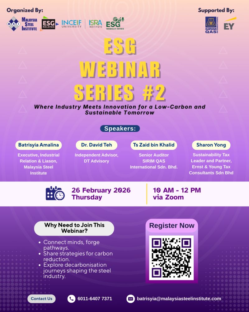ESG webinar Series #2 Where Industry Meets Innovation For A Low Carbon and Sustainable Tomorrow