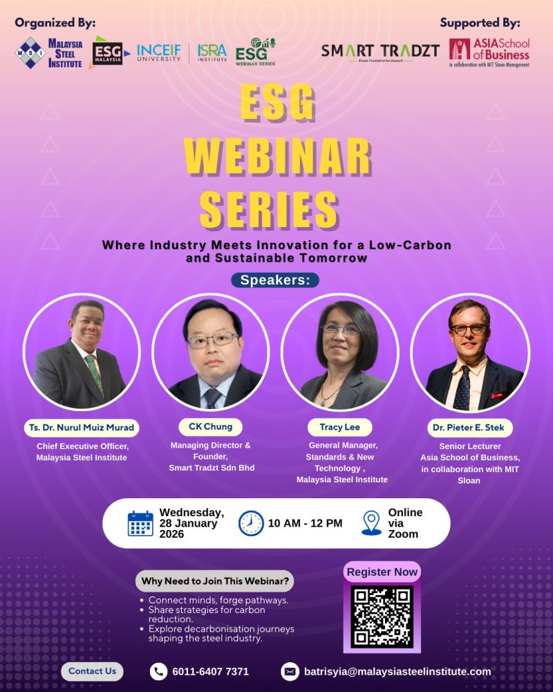 ESG webinar Series #1 Where Industry Meets Innovation for A Low Carbon and Sustainable Tomorrow