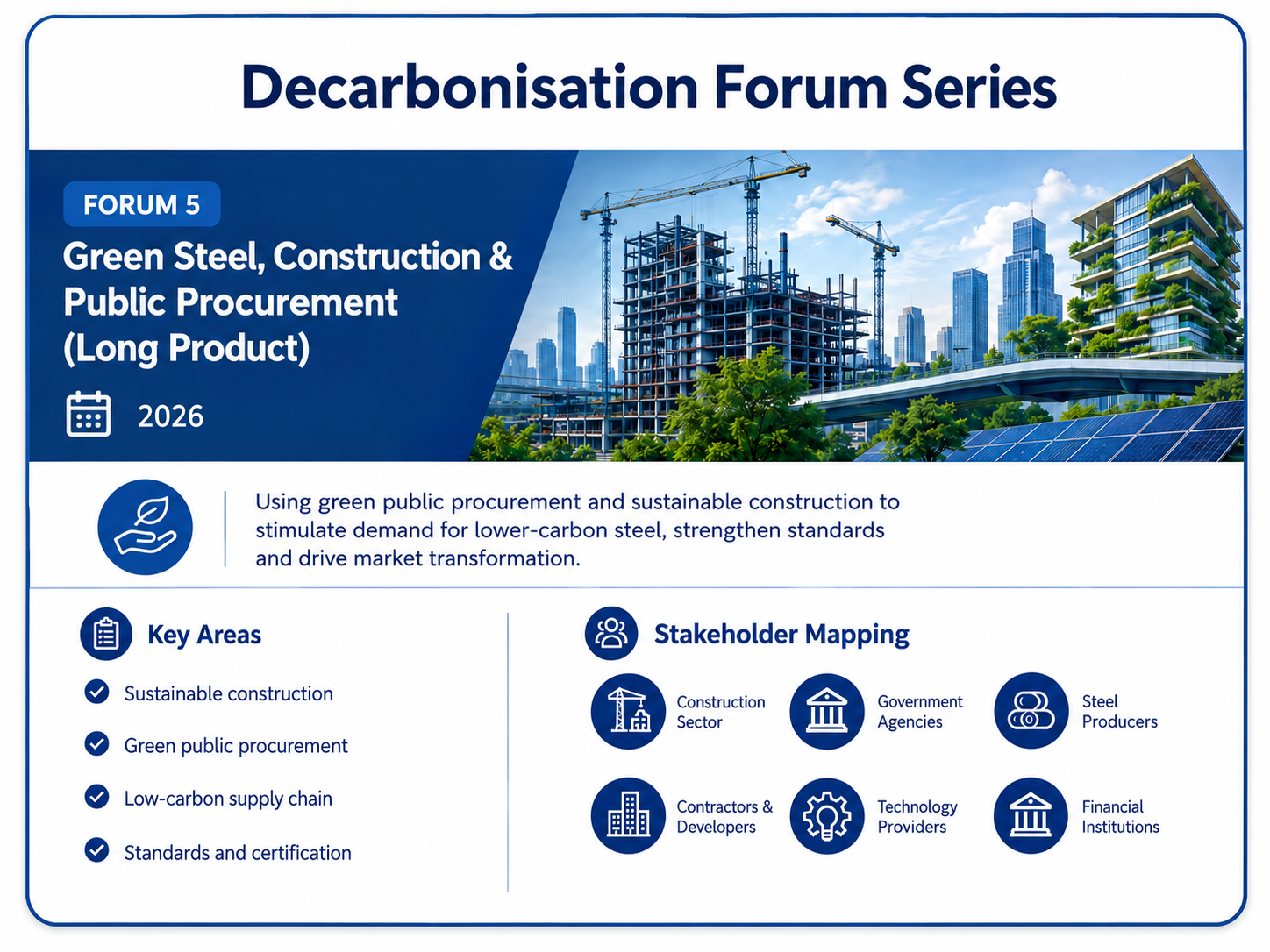 Forum 5 Green Steel, Construction & Public Procurement (Long Product)