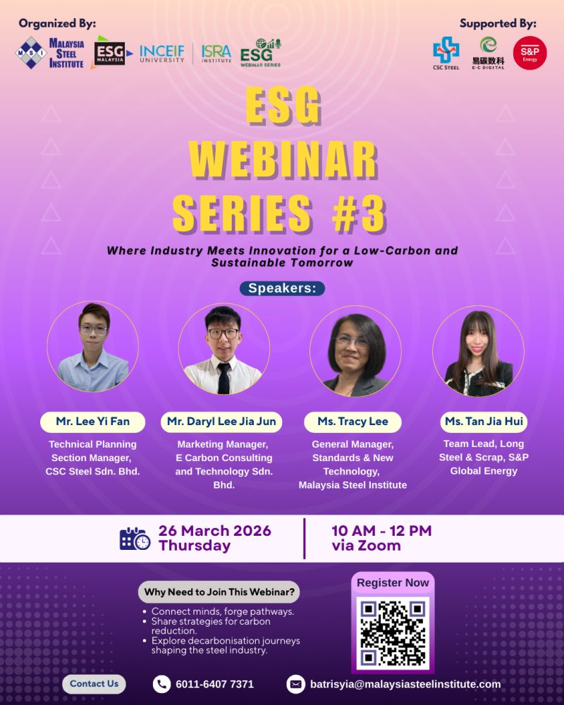 ESG Webinar Series # 3 Where Industry Meets Innovation For A Low Carbon and Sustainable Tomorrow