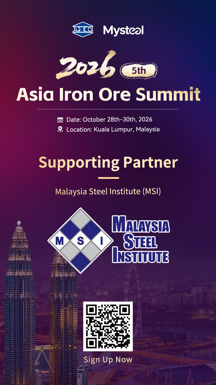 Asia Iron Ore Summit_28-30 Octiber 2026, Kuala Lumpur