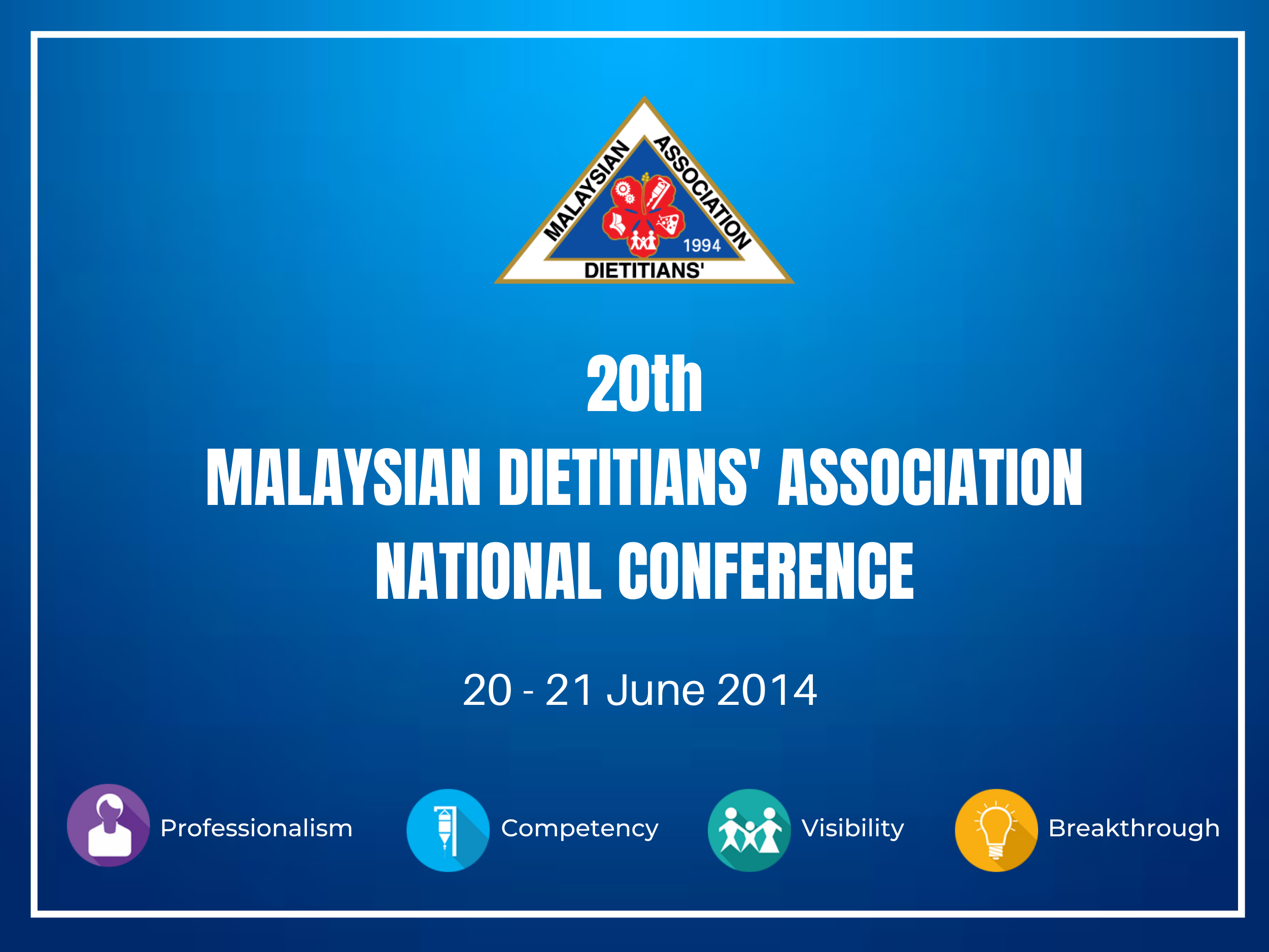 20th MDA National Conference 2014