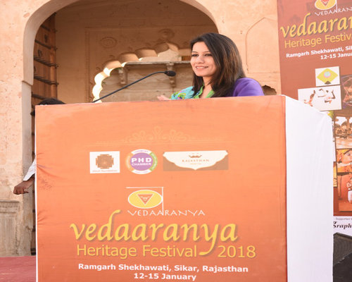 Talk on Healthy Lifestyle at Vedaaranya Heritage Festival