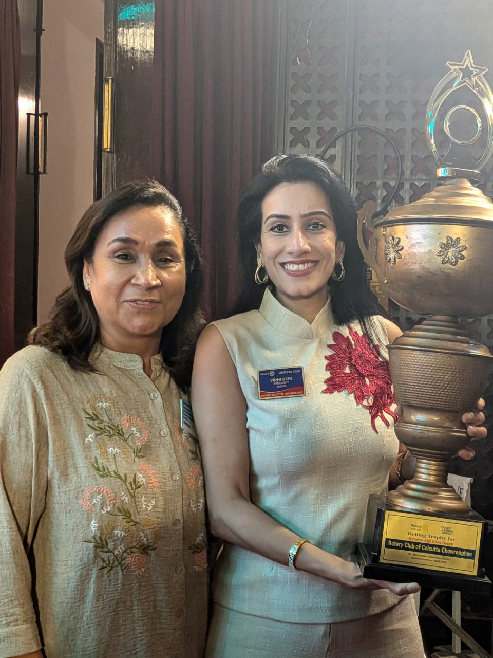 Rotary Rolling Trophy- Maternity and Child Wellness