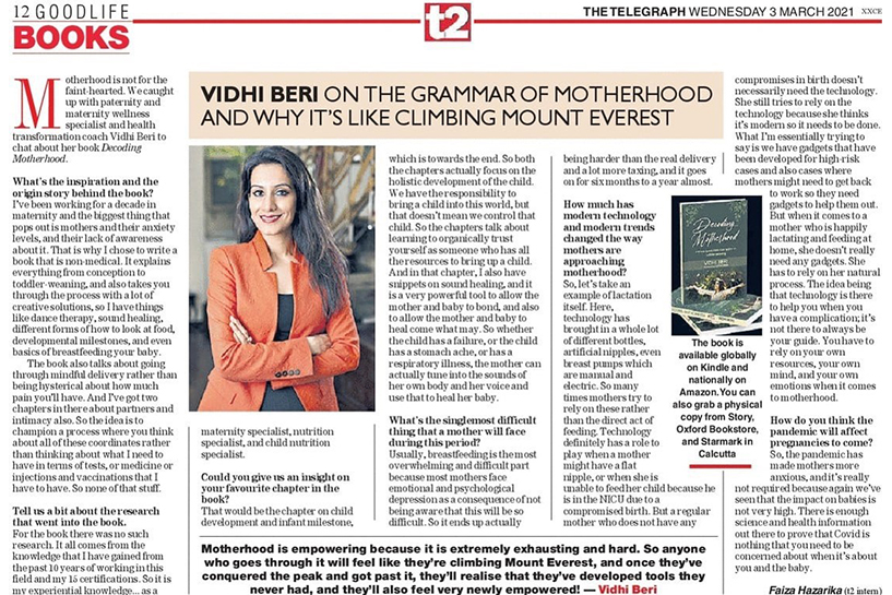 Decoding Motherhood Featured on t2