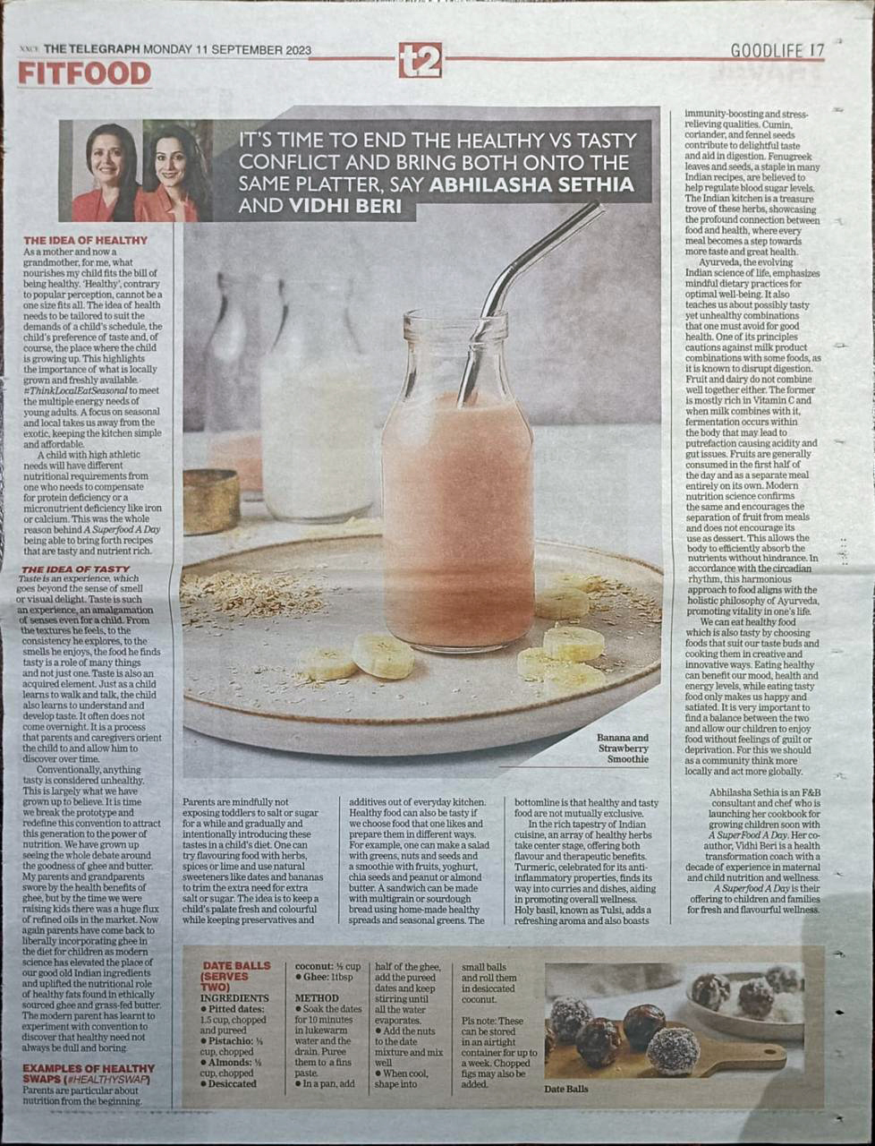 t2 Feature on Abhilasha Sethia & Dr. Vidhi Beri