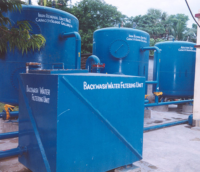 Iron removal plant