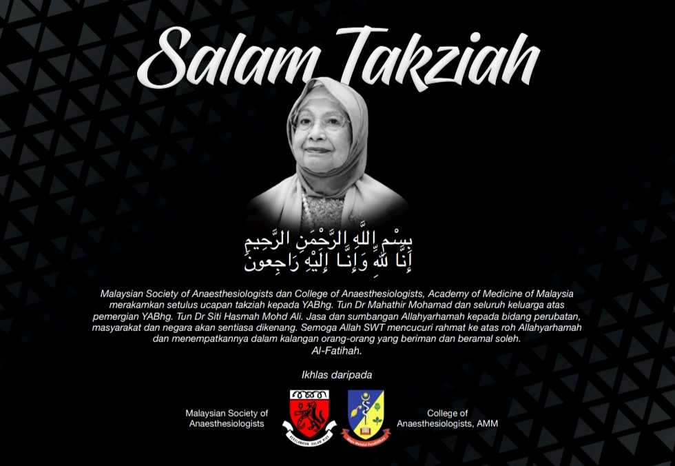 Salam Takziah - Tun Dr Siti Hasmah Mohamad Ali