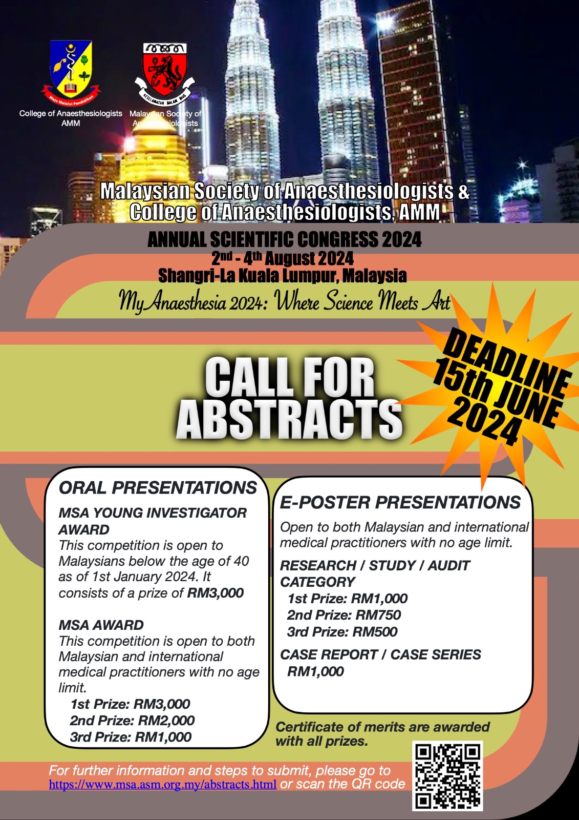 [MyAnaesthesia 2024] Call for Abstracts