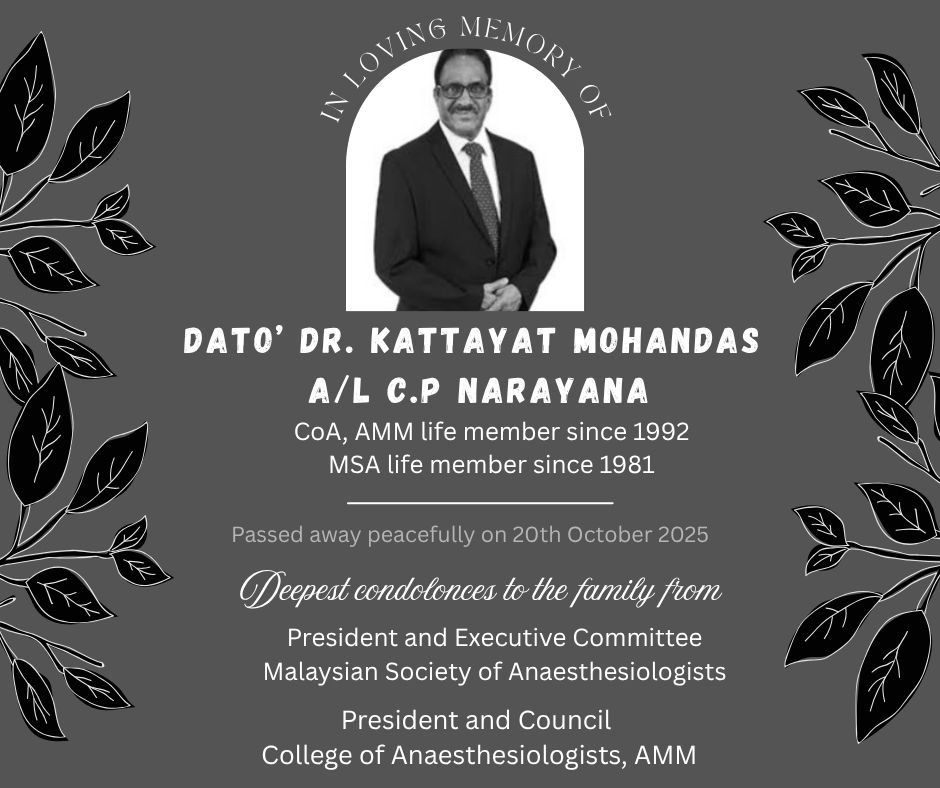 Obituary Dato' Dr K Mohandas