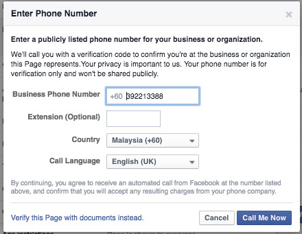 How To Verify Your Facebook Page Best Advertising Agency In Kuala Lumpur Malaysia