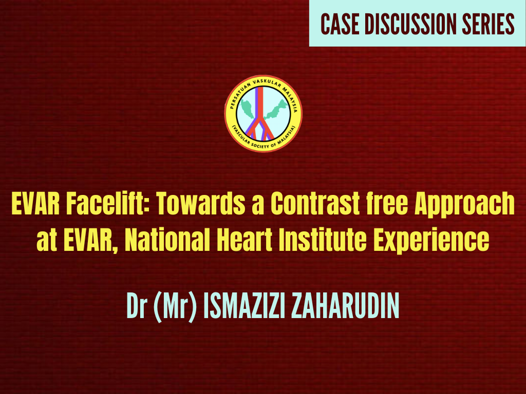 EVAR: Facelift: Towards a Contrast free Approach at EVAR, National Heart Institute Experience