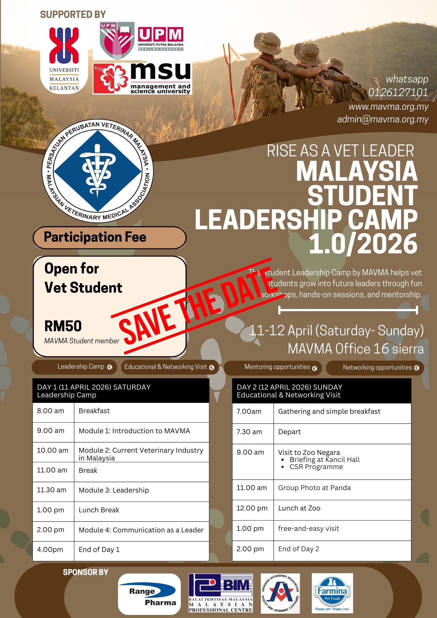 Rise as a Vet Leader: Malaysia Student Leadership Camp 1.0 (2026)