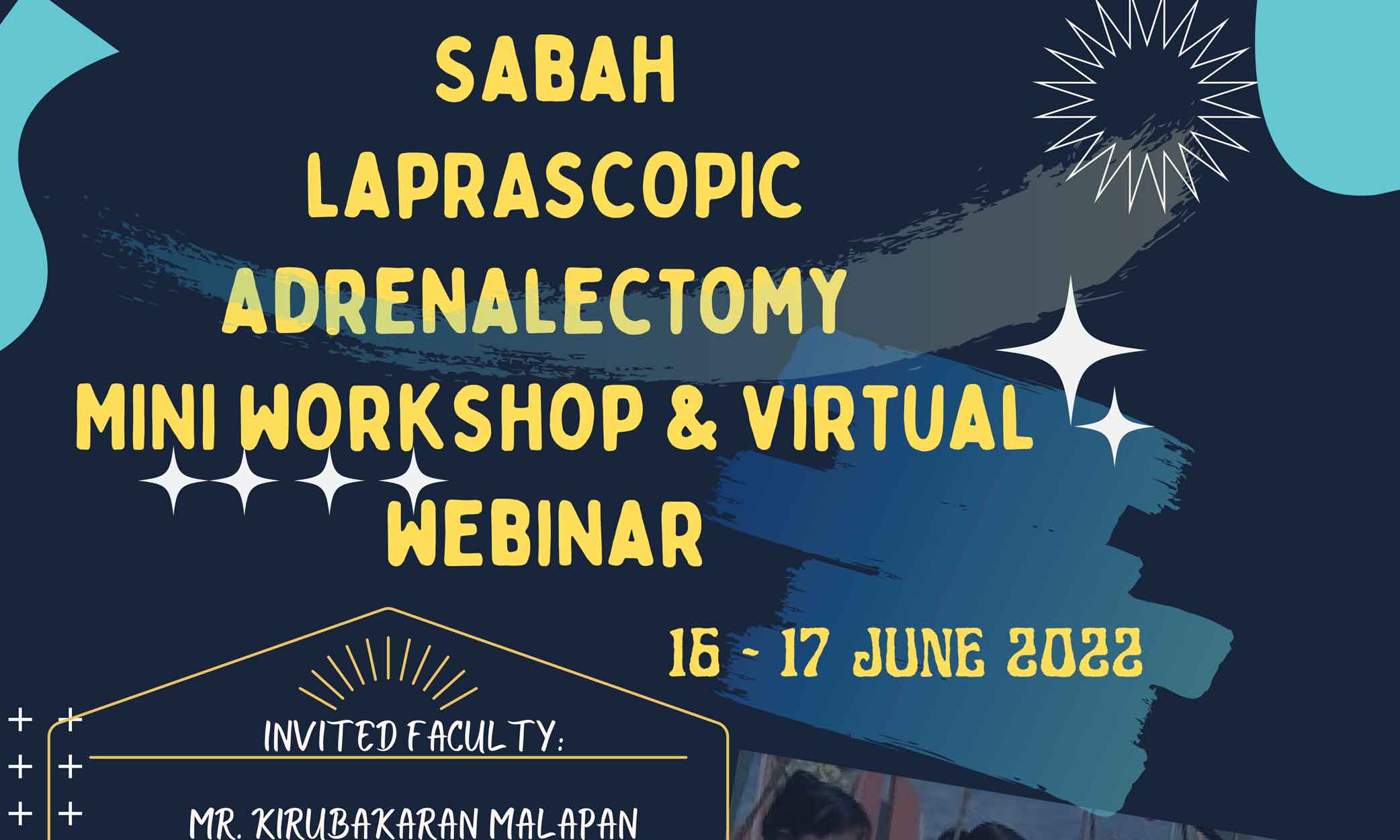 Sabah Laparoscopic Adrenalectomy Mini Workshop and Virtual Webinar. Poster latest 