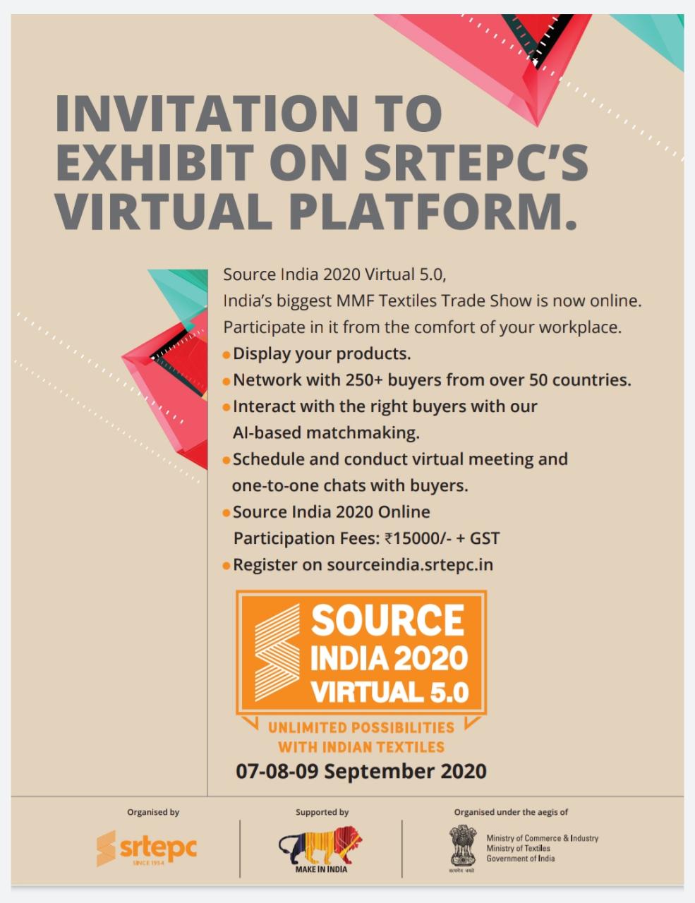Webinar on Virtual Exhibition on 28th Aug 2020 (Friday) at 11:30 am