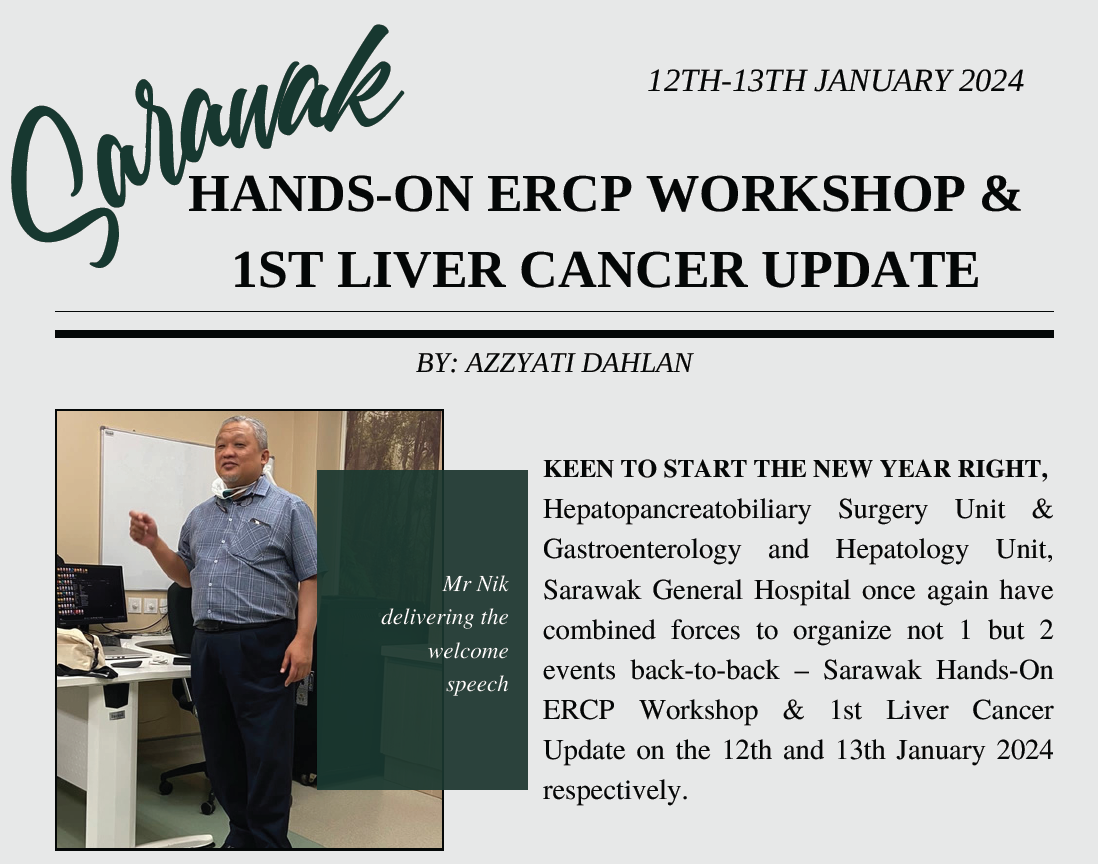 HANDS-ON ERCP WORKSHOP & 1ST LIVER CANCER UPDATE
