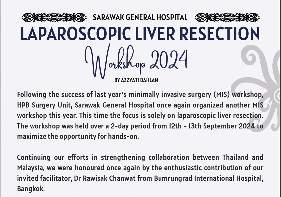 LAPAROSCOPIC LIVER RESECTION WORKSHOP 2024