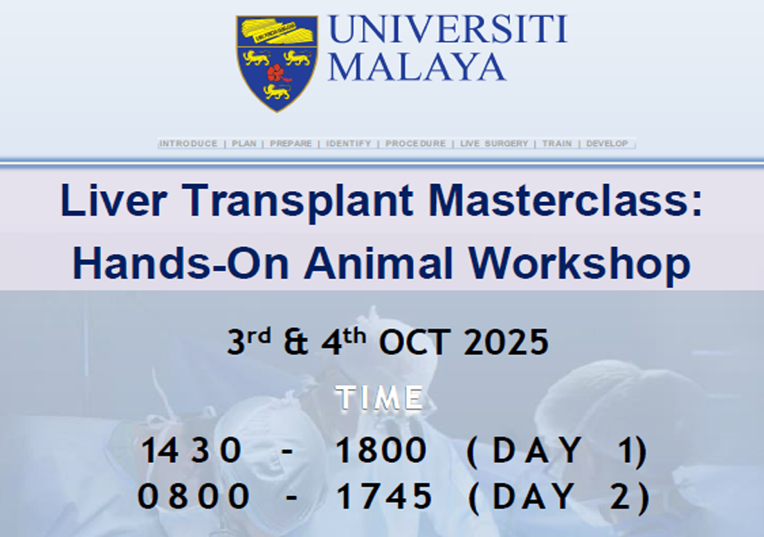 Liver Transplant Masterclass: Hands-On Animal Workshop